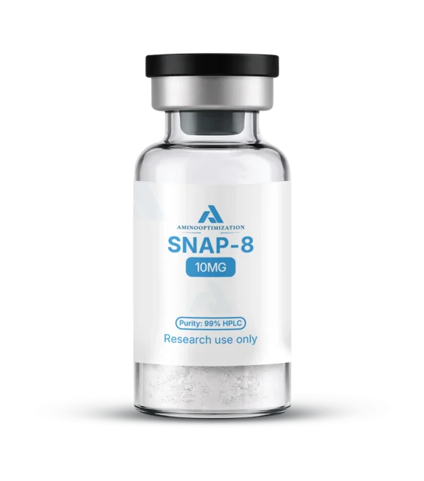 SNAP-8 research vial of lyophilised powder, AminoOptimization label